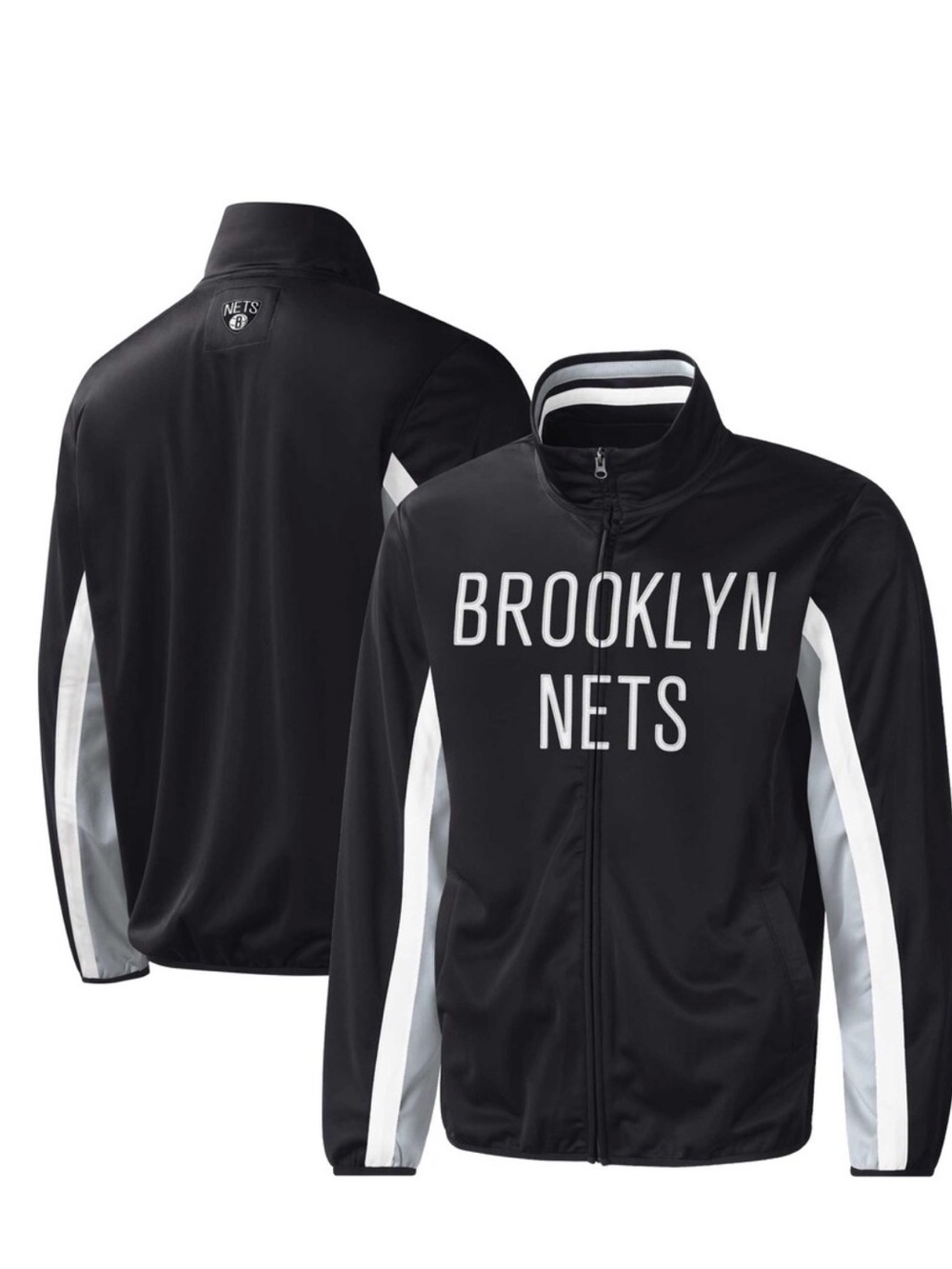 Men's Black Full-Zip Track Jacket